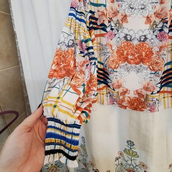 Jealous tomato mock turtleneck floral blouse‎ small - Picture 4 of 10